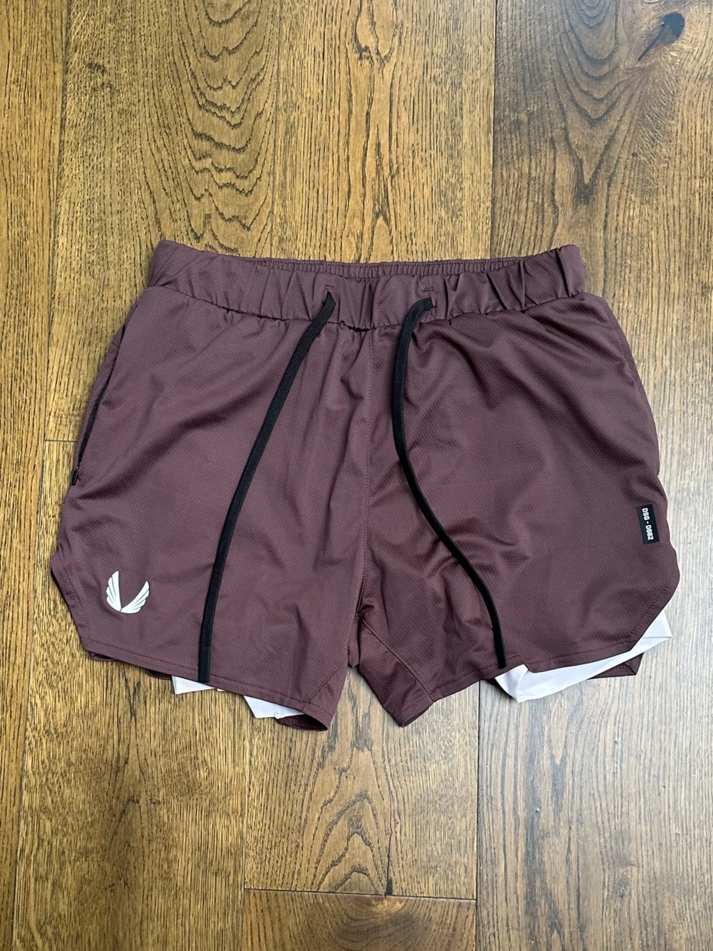 ASRV Silver-Lite 2.0 5” Liner Short - red/Burgundy MENS TRAINING SHORT